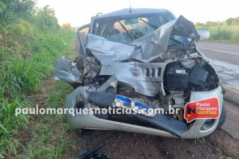 Acidente na RS-342 em Três de Maio deixa motorista ferido